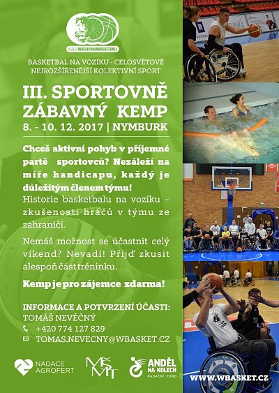 III. Sportovně zábavný kemp basketbalistů na vozík