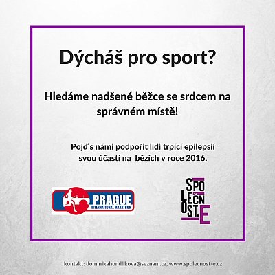 Společnost "E" zve všechny nadšené běžce